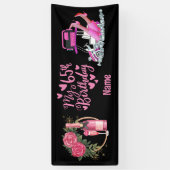 Golf 65th Birthday in Roze thema voor vrouwelijke  Spandoek (Verticaal)