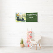 Golf 70e Verjaardag Banner met Golfkar, (Insitu)