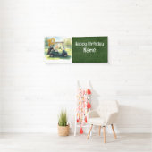 Golf 70e Verjaardag Banner met Golfkar, (Insitu)