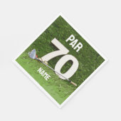 Golf 70e verjaardag Par zeventig voor golfer Servet (Hoek)