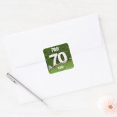 Golf 70e verjaardag Par zeventig voor golfer Vierkante Sticker (Envelop)