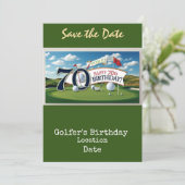 Golf 70e Verjaardagsfeest met golfbal t-shirt Kaart (Staand voorkant)
