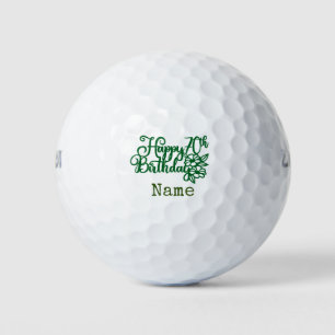 Golf 70ste verjaardag voor golfer met nummer 70 golfballen