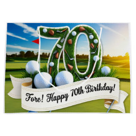 Golf 70th Birthday for golfer  Groot Cadeauzakje