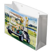 Golf 70th Birthday for golfer Groot Cadeauzakje (Voorkant Gekanteld)