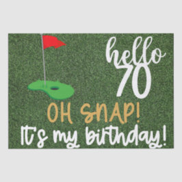 Golf 70th Birthday giften voor golfer Tissuepapier