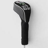 Golf 70th Birthday, nooit onderschat Golfheadcover (Schuin)