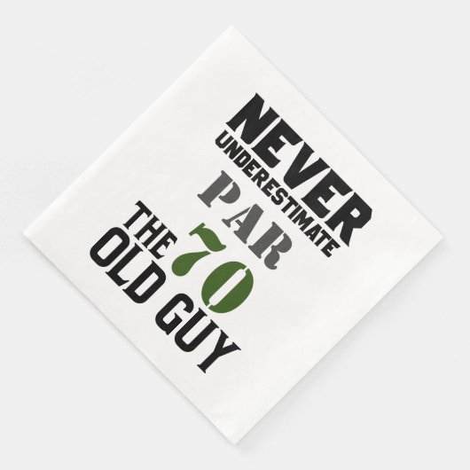 Golf 70th Birthday, nooit onderschat Servet (Hoek)