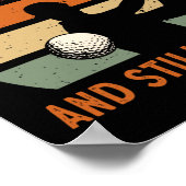Golf 70th Birthday Party Seven-tee And Still On Pa Poster (Hoek)
