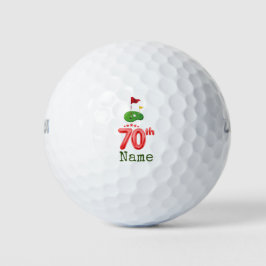 Golf 70th Birthday voor golfer met golfvlag Golf Golfballen