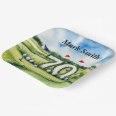 Golf 70th Birthday voor golfer Papieren Bordje (Gebogen)