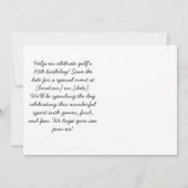 Golf 70th Verjaardag echt man spelen golf Kaart (Achterkant)