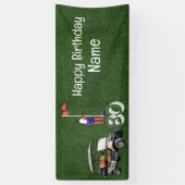 Golf 80e verjaardag cadeaus voor golfer spandoek (Verticaal)