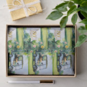 Golf 80e verjaardag op golfbaan voor golfer tissuepapier (Geschenk)