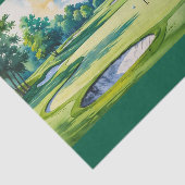 Golf 80e verjaardag op golfbaan voor golfer tissuepapier (Detail)