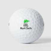 Golf 80e verjaardag voor golfer golfballen (Voorkant)
