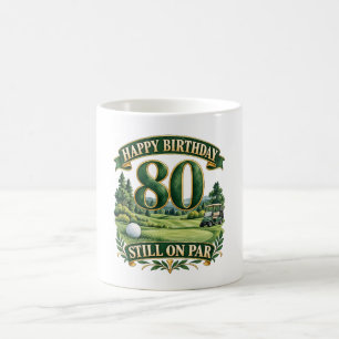 Golf 80ste verjaardag koffiemok