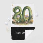 Golf 80th Birthday at Arizona Golfhanddoek (Insitu)