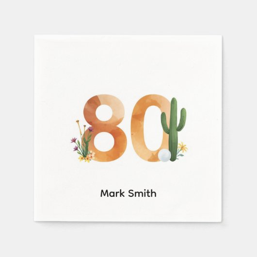 Golf 80th Birthday with golf ball  Arizona golfer Servet (Voorkant)
