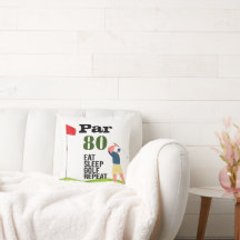 Golf 80th Verjaardag eten slaap golf herhalen