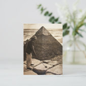 Golf aan de Pyramide Sepia Toned Briefkaart (Staand voorkant)