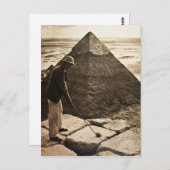 Golf aan de Pyramide Sepia Toned Briefkaart (Voorkant / Achterkant)