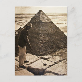 Golf aan de Pyramide Sepia Toned Briefkaart