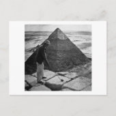 Golf aan de Pyramide Zwart-wit Briefkaart (Voorkant)