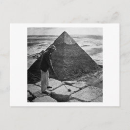 Golf aan de Pyramide  Zwart-wit Briefkaart