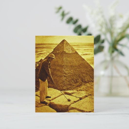  Golf aan de Pyramiden Briefkaart (Staand voorkant)