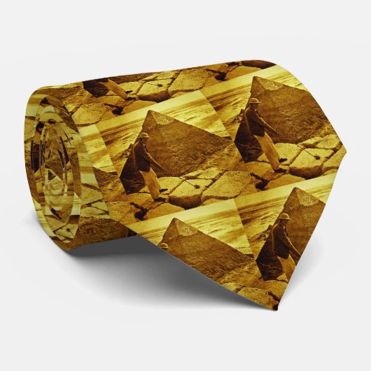  Golf aan de Pyramiden Stropdas (Opgerold)