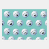 Golf - Aangepaste monogram - Papierblad voor het o Inpakpapier Vel (Voorkant 3)