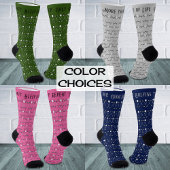 Golf aangepaste tekst patroon groen sokken