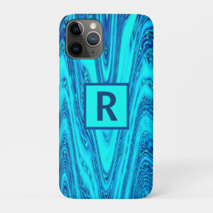 Golf Abstracte Patronen Monogram Initialen Blauwe  Case-Mate iPhone Case