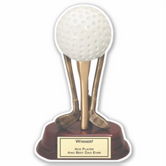 Golf Ace Speler Sticker (Voorkant)