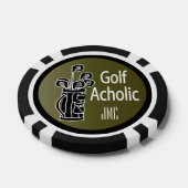Golf Acholic Golfer Pokerchips (Enkel)