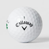 "Golf-achtig geluk" Iers geluk St. Patrick's Day Golfballen (Logo)