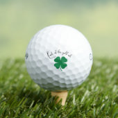 "Golf-achtig geluk" Iers geluk St. Patrick's Day Golfballen (Insitu Shirt)