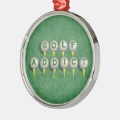 Golf Addict golfer round ornament pendant (Links)