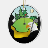 Golf Adelaar Keramisch Ornament (Links)
