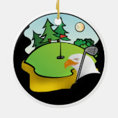 Golf Adelaar Keramisch Ornament (Achterkant)
