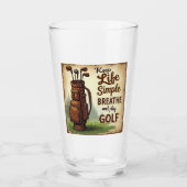 Golf Adem en speel golf Glas (Voorkant)