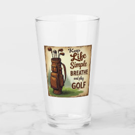 Golf Adem en speel golf Glas