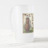 Golf Adem en speel golf Matglas Bierpul (Voorkant links)