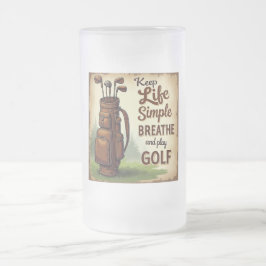 Golf Adem en speel golf Matglas Bierpul