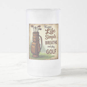 Golf Adem en speel golf Matglas Bierpul