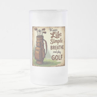 Golf Adem en speel golf Matglas Bierpul