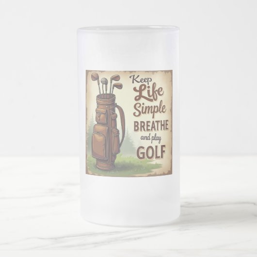 Golf Adem en speel golf Matglas Bierpul (Center)