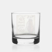 Golf Adem en speel golf Whisky Glas (Voorkant)