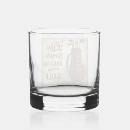 Golf Adem en speel golf Whisky Glas